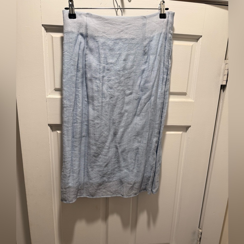 Tuk Sky Blue Pencil Skirt